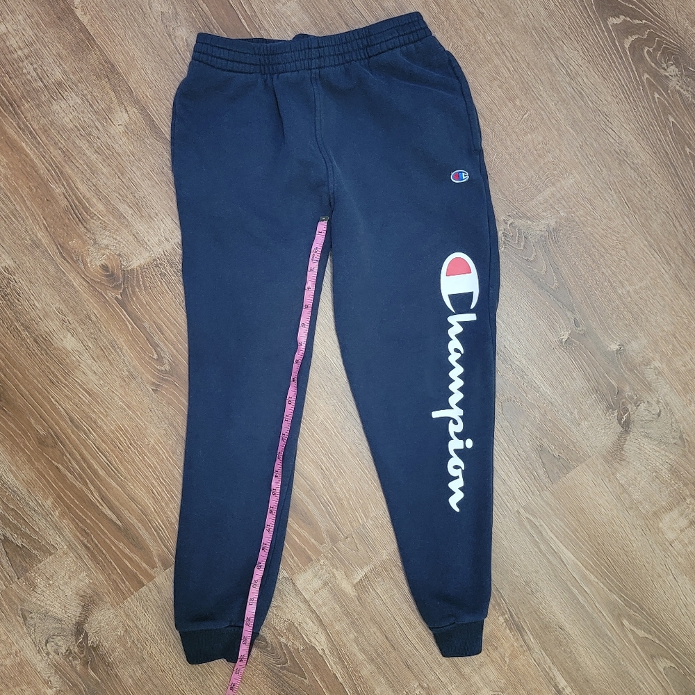 Boys Champion Fleece Jogger Pants, Large, Navy
